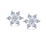 Sterling Silver Snowflake Earrings