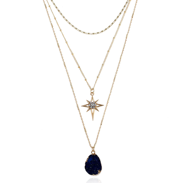 Three Layer Star & Druzy