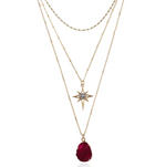 Three Layer Star & Druzy