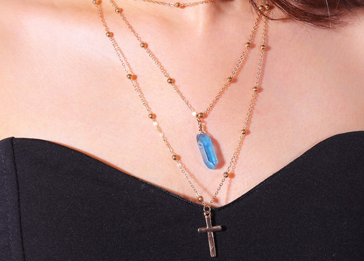 Three Layer Crystal Cross