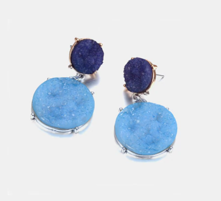 Drop Down Gemstone Earrings