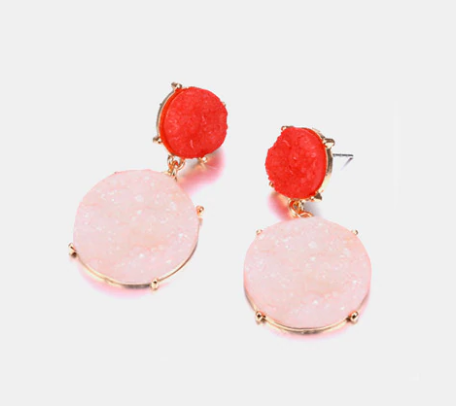 Drop Down Gemstone Earrings