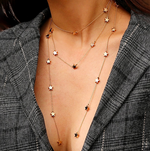 Star Studded Three Layer Necklace