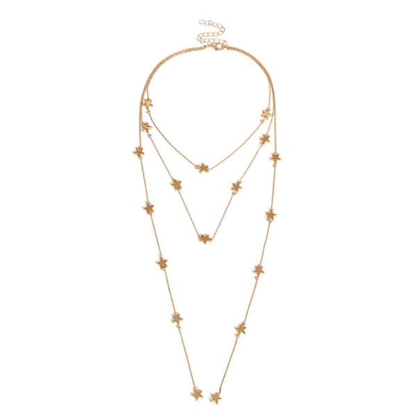 Star Studded Three Layer Necklace