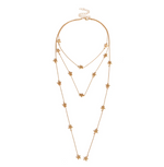 Star Studded Three Layer Necklace